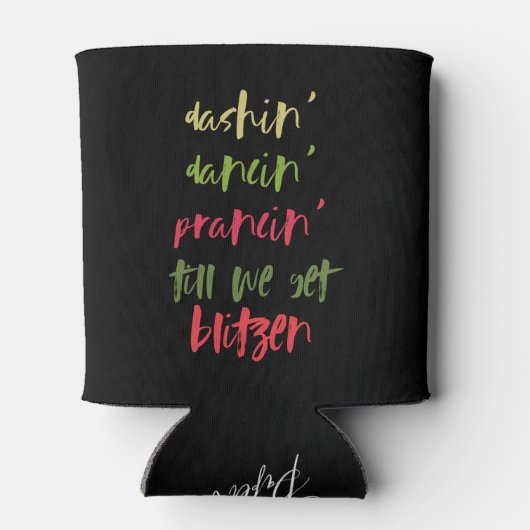 Dashin' Dancin' Prancin' kerstKoelbox Blikjeskoeler (Achterkant)