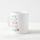 Dashin Dancin Prancin Kerstmis Koffiemok (Voorkant links)