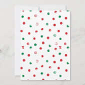 Dashin Dancin Prancin Wijnbeurs Kerstmis Kaart (Achterkant)