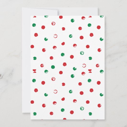 Dashin Dancin Prancin Wijnbeurs Kerstmis Kaart (Achterkant)