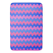 Dashing Blue en Pink Chemistry Bath Mat (Voorkant Verticaal)