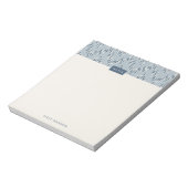 Dashing Boho Ikat Zig Zag Pattern Notitieblok - Bl (Linkerzijde)