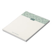 Dashing Boho Ikat Zig Zag Pattern Notitieblok - Bl (Linkerzijde)