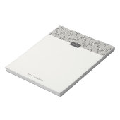 Dashing Boho Ikat Zig Zag Pattern Notitieblok - Gr (Linkerzijde)