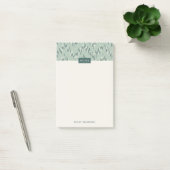 Dashing Boho Ikat Zig Zag Pattern Post-it - Blauwg Post-it® Notes (Kantoor)