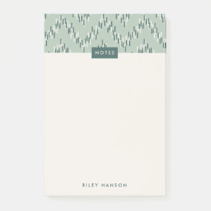 Dashing Boho Ikat Zig Zag Pattern Post-it - Blauwg Post-it® Notes