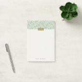 Dashing Boho Ikat Zig Zag Pattern Post-it - Green Post-it® Notes (Kantoor)