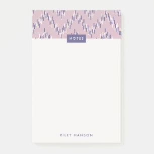 Dashing Boho Ikat Zig Zag Pattern Post-it - Paars Post-it® Notes