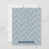 Dashing Boho Ikat Zig Zag Stationery - Blue (Achterkant)