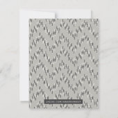 Dashing Boho Ikat Zig Zag Stationery - Grey (Achterkant)