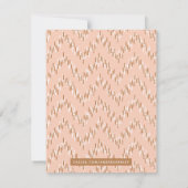 Dashing Boho Ikat Zig Zag Stationery - Oranje (Achterkant)