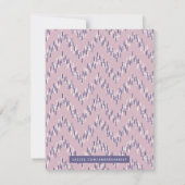 Dashing Boho Ikat Zig Zag Stationery - Paars (Achterkant)
