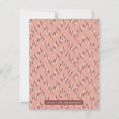 Dashing Boho Ikat Zig Zag Stationery - Red (Achterkant)