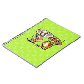 Dashing Dapped Dachshunds Notitieboek (Linkerzijde)