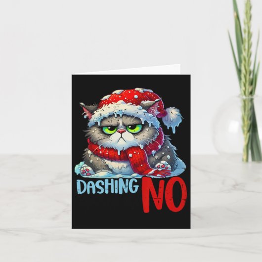 Dashing door de No Funny Sarcastic Christmas C Kaart (Voorkant)