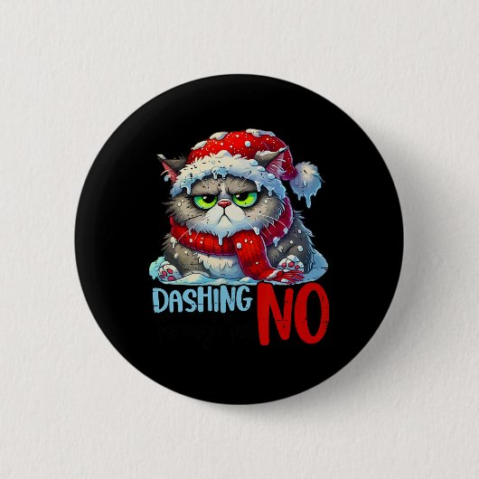 Dashing door de No Funny Sarcastic Christmas C Ronde Button 5,7 Cm (Voorkant)