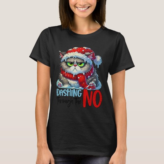 Dashing door de No Funny Sarcastic Christmas C T-shirt (Voorkant)