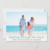Dashing door de Sand Holiday fotokaart Feestdagenkaart (Voorkant)