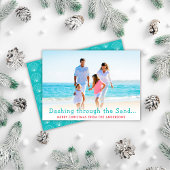 Dashing door de Sand Holiday fotokaart Feestdagenkaart