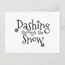 Dashing door de sneeuw | BRIEFKAART