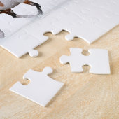 Dashing door de sneeuw - drie paarden legpuzzel (Zijkant)