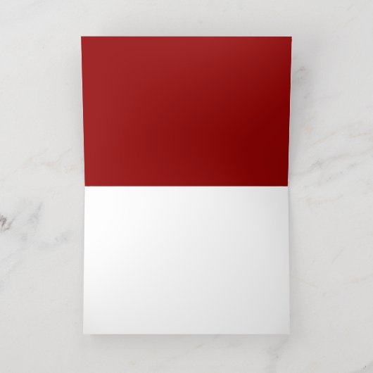 Dashing door de sneeuw | Kerstfoto echt Folie Feestdagenkaart (Binnenlaag)