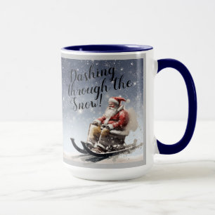 "Dashing door de sneeuw!" Koffie/thee-Mok Mok