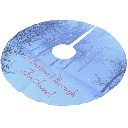 Dashing door de sneeuw! op kerstboom rok (Gekanteld)