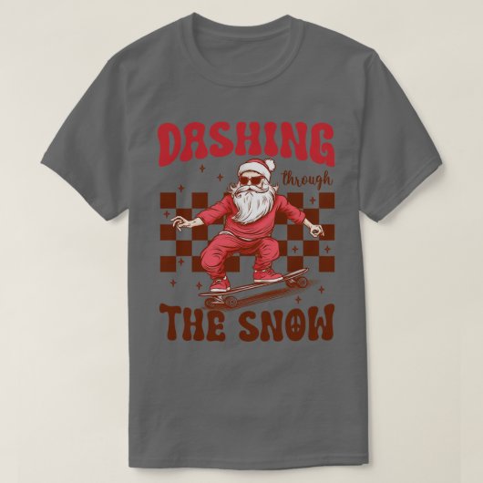 Dashing door de sneeuw t-shirt (Design voorkant)