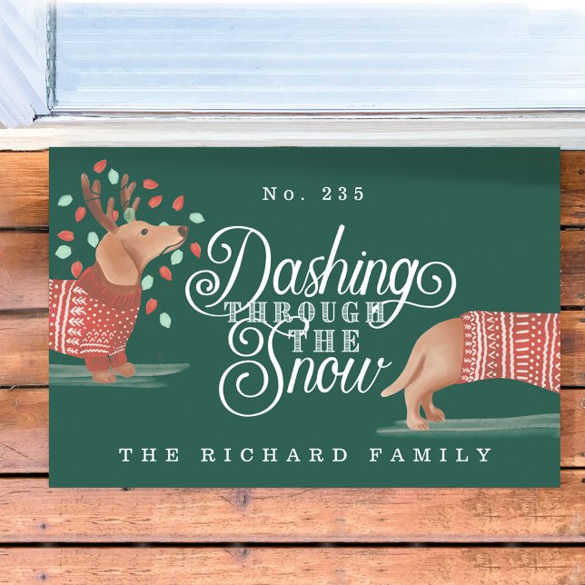 Dashing door de sneeuwdog deurmat (Creator heeft geüpload)