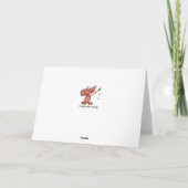 Dashing door de Sneeuwgezegende kerstwensen Feestdagen Kaart (Achterkant)