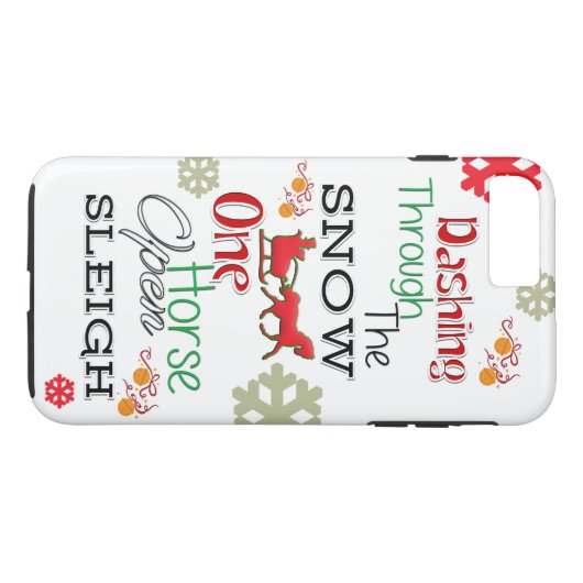 Dashing door de sneeuwzaak iPhone Case-Mate iPhone Case (Achterkant (Horizontaal))