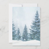 Dashing door de Snow Santa Christmas Party Kaart (Achterkant)