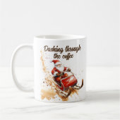 Dashing door de witte koffie kerst koffiemok (Links)