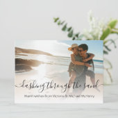 Dashing door de Zand Tropical Holiday Card Kaart (Staand voorkant)