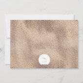 Dashing door de zandstrand kust foto feestdagenkaart (Achterkant)