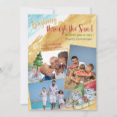 Dashing door het Zand 3 Beach van de Foto Gnome Feestdagenkaart (Voorkant)