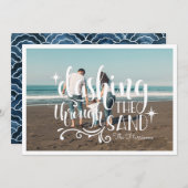 Dashing door het zand | Fotocollage-Kaart (Voorkant / Achterkant)