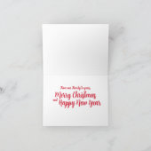 Dashing door Sneeuwhoornschoen Slaapse Dikke kerst Bedankkaart (Binnen)