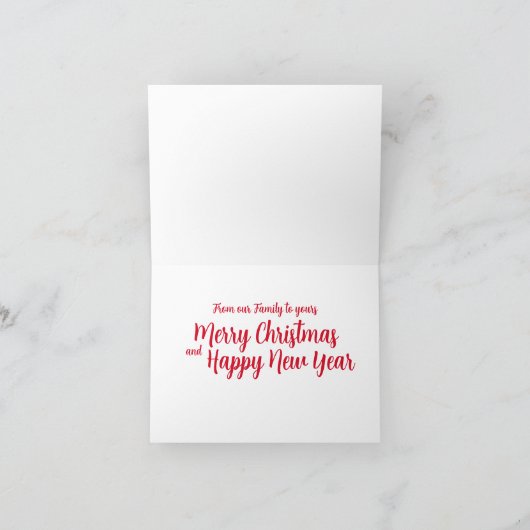 Dashing door Sneeuwhoornschoen Slaapse Dikke kerst Bedankkaart (Binnen)