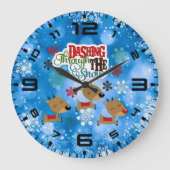 Dashing gooit de sneeuw grote klok (Voorkant)