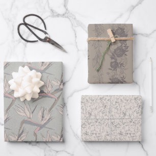 Dashing Groom-Set C, Tropische Romance Gift Wrap Inpakpapier Vel