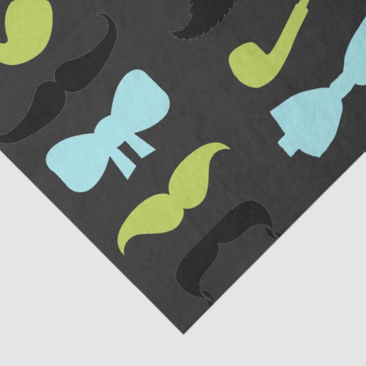 Dashing Little Man Mustache Party Tissuepapier (Detail)