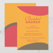 Dashing Modern Bridal Shower Kaart (Voorkant / Achterkant)