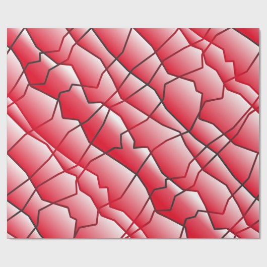 Dashing Monochrome Geometric Mesh Effect Cadeaupapier (Vlak)