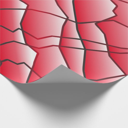 Dashing Monochrome Geometric Mesh Effect Cadeaupapier (Hoek)