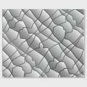Dashing Monochrome Geometric Mesh Effect Cadeaupapier (Vlak)