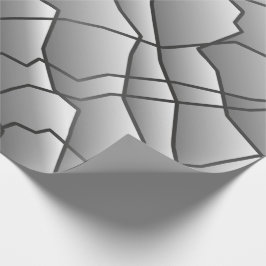 Dashing Monochrome Geometric Mesh Effect Cadeaupapier