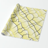 Dashing Monochrome Geometric Mesh Effect Cadeaupapier (Uitgerold)