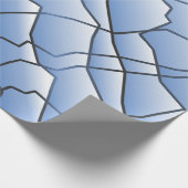 Dashing Monochrome Geometric Mesh Effect Cadeaupapier (Hoek)